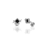 Boxy Cufflinks Earrings